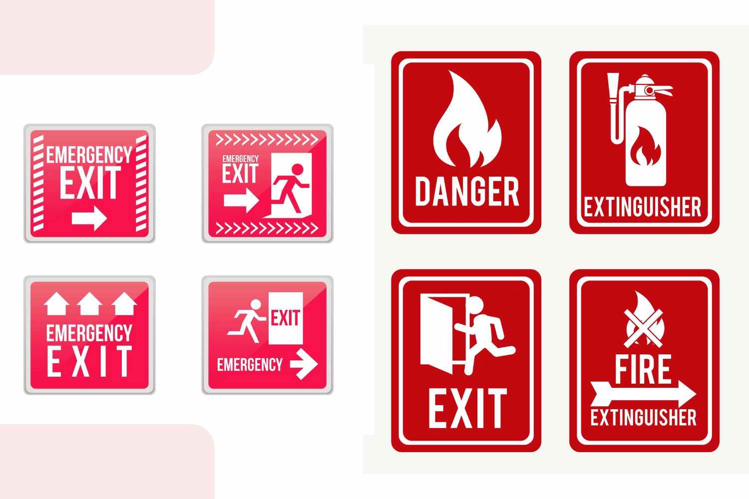 Fire Safety Signs & exit signages