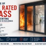 fire glass door