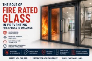 fire glass door