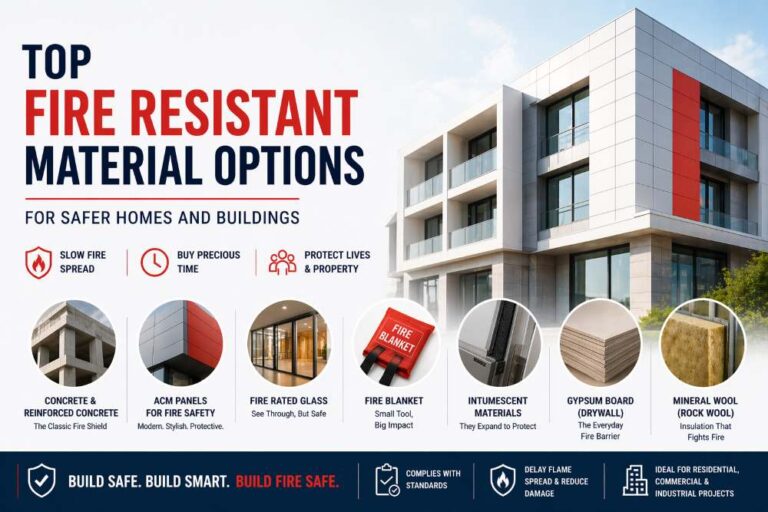 Modified Fire Resistant Building Top Fire Resistant Material Options for Safer Homes and Buildings